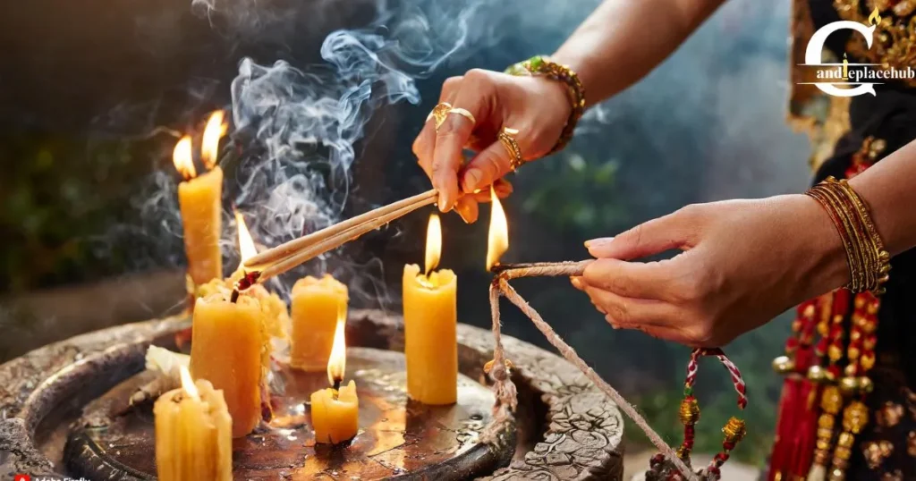 perform a cord burning ritual